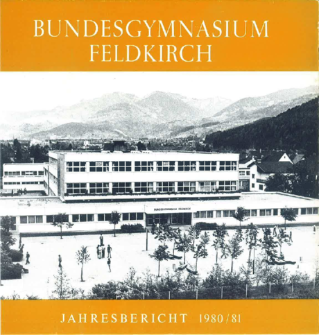 Jahresbericht 1980-1981 Deckblatt