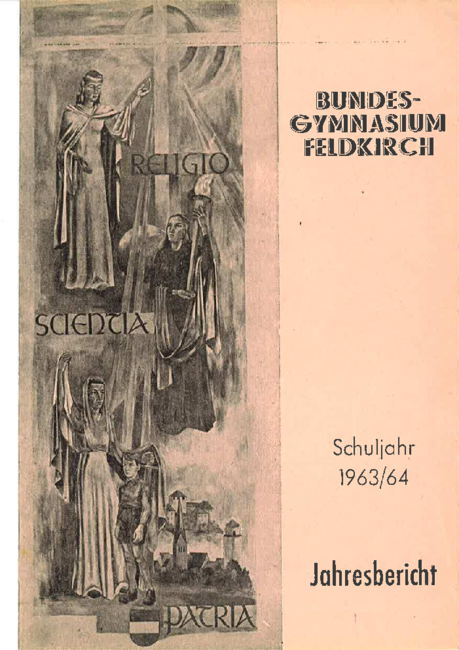 Jahresbericht 1963-1964 Deckblatt