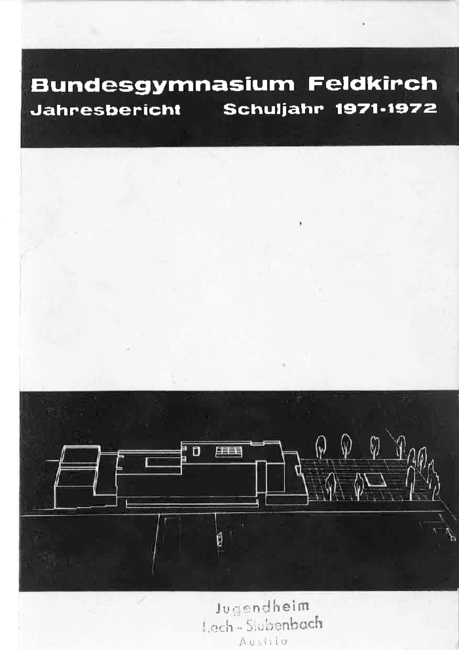 Jahresbericht 1971-1972 Deckblatt